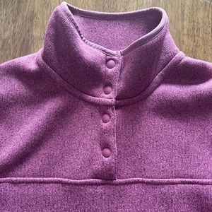 Eddie Bauer Fleece Sweater 1/4 button